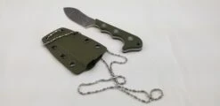 QSP Neckmuk Green G10 Neck Knife + Sheath 125c 21 QSP Neckmuk Green G10 Neck Knife + Sheath 125c -Elite Knives Shop QS125C add 09