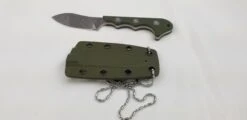 QSP Neckmuk Green G10 Neck Knife + Sheath 125c 23 QSP Neckmuk Green G10 Neck Knife + Sheath 125c -Elite Knives Shop QS125C add 11