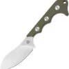QSP Neckmuk Green G10 Neck Knife + Sheath 125c
