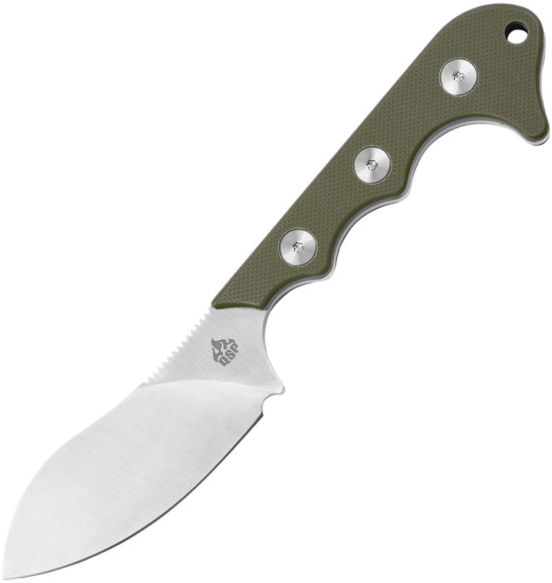QSP Neckmuk Green G10 Neck Knife + Sheath 125c 1 QSP Neckmuk Green G10 Neck Knife + Sheath 125c