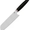 QSP Knife Mulan Series Santoku Wood 14C28N Fixed Blade Kitchen Knife KK002A