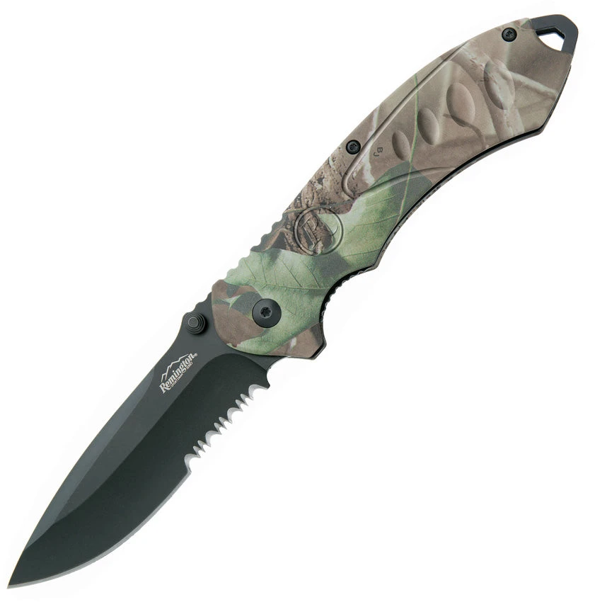Remington Sportsman FAST A/O Linerlock Camo Folding Pocket Knife 11614 1 Remington Sportsman FAST A/O Linerlock Camo Folding Pocket Knife 11614