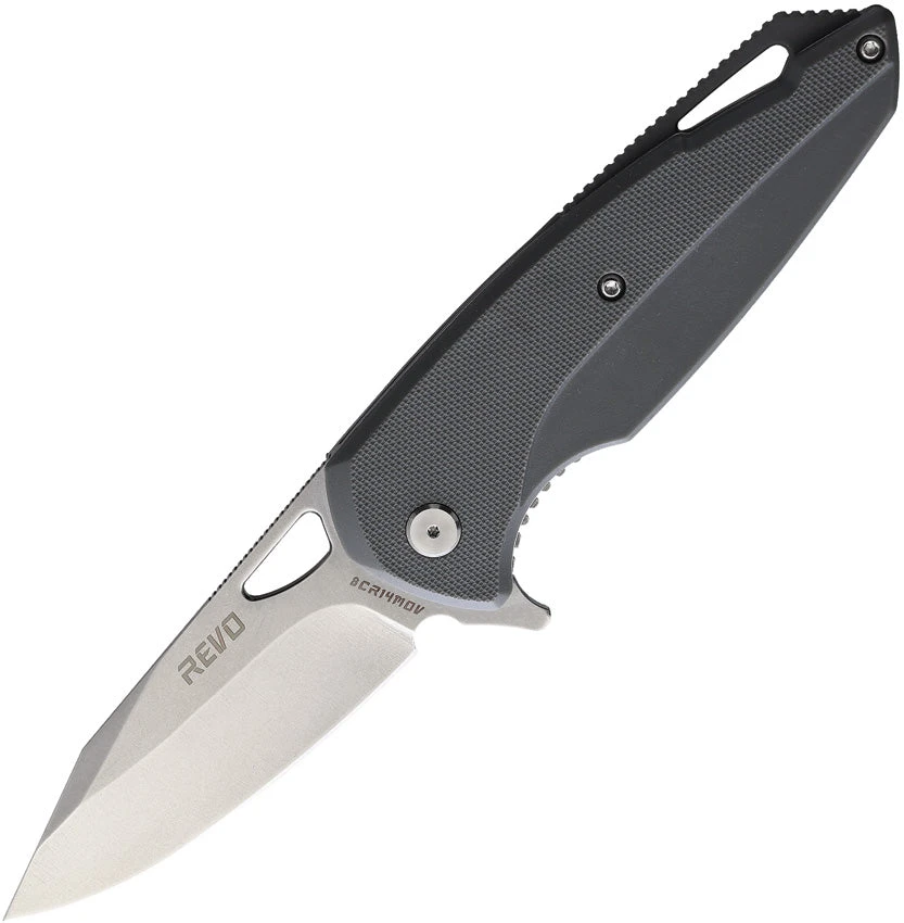 Revo Vipera XL Linerlock A/O Gray G10 Folding 8Cr14MoV Pocket Knife VIPXLGRY 1 Revo Vipera XL Linerlock A/O Gray G10 Folding 8Cr14MoV Pocket Knife VIPXLGRY