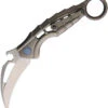 Rike Knife Alien 2 Linerlock Gray Titanium Karambit Folding Knife Alien2g