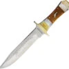 Rough Rider Roy Rogers Stainless Fixed Blade Brown Bone Handle Bowie Knife 1513