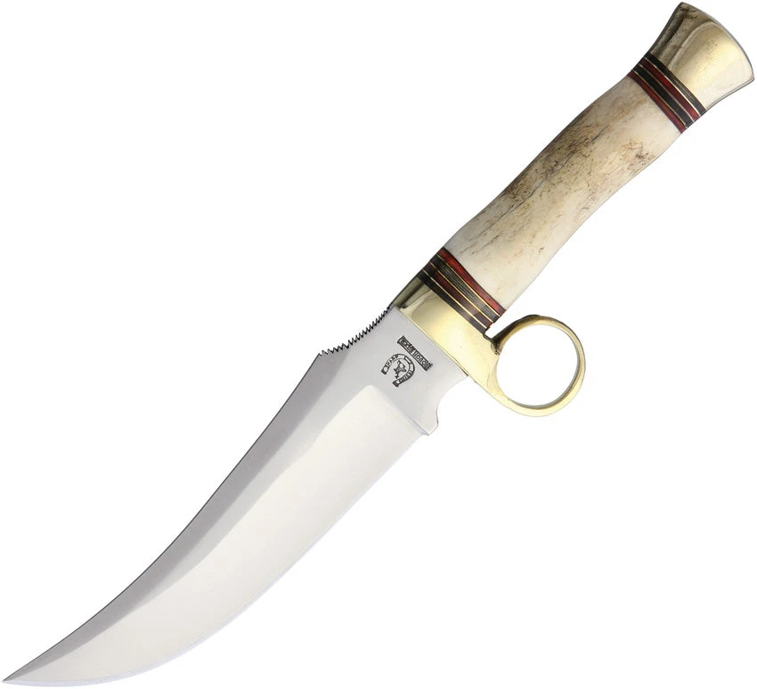 Rough Rider Hideout Bowie White Bone Handle Stainless Fixed Blade Knife 1688 1 Rough Rider Hideout Bowie White Bone Handle Stainless Fixed Blade Knife 1688