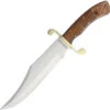 Rough Rider 14.5" Brown Wood Fixed Blade Bowie Knife W/ Sheath 2007