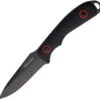 Rough Ryder Black & Red G10 Stainless Fixed Blade Neck Knife W/ Sheath 2315