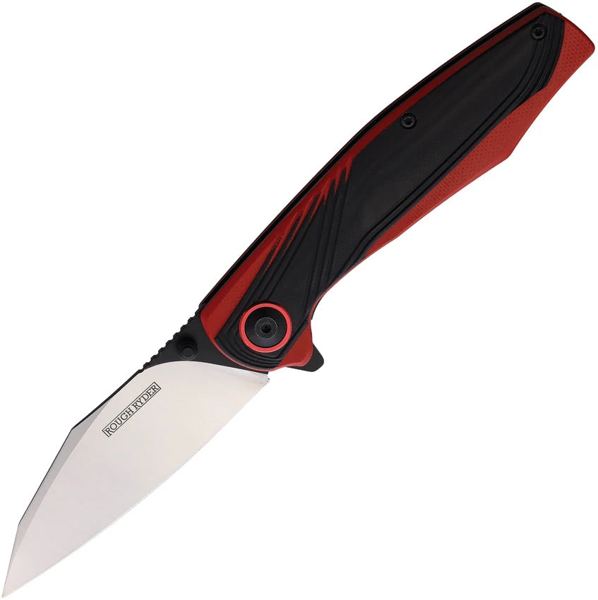 Rough Ryder Linerlock A/O Black & Red G10 Folding Stainless Pocket Knife 2534 1 Rough Ryder Linerlock A/O Black & Red G10 Folding Stainless Pocket Knife 2534
