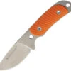 Real Steel Hunter 165 Orange G10 12C27 Stainless Fixed Blade Neck Knife 3532