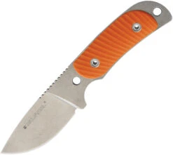 Real Steel Hunter 165 Orange G10 12C27 Stainless Fixed Blade Neck Knife 3532