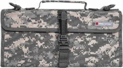 Real Steel Pilgrim Carries 22 Knives Case Camo Buckle Bag RS043