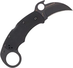 Spyderco Karahawk Lockback Black Handle Karambit Folding Blade Knife 170GBBKP