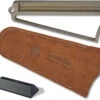 Spyderco Webfoot Stone Knife Sharpener W/ Suede Pouch & ABS Base 308CBN