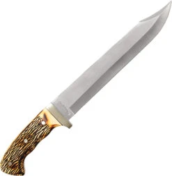 Schrade Uncle Henry 15 1/4" Delrin StagmBowie Hunter Knife Full Tang - 181UH