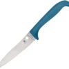 Spyderco Counter Puppy Blue Plain Kitchen Knife 20pbl