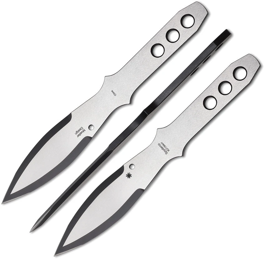 Spyderco 3pc Spyderthrowers 11" Large Fixed Blade Throwing Knives TK01LG 1 Spyderco 3pc Spyderthrowers 11" Large Fixed Blade Throwing Knives TK01LG