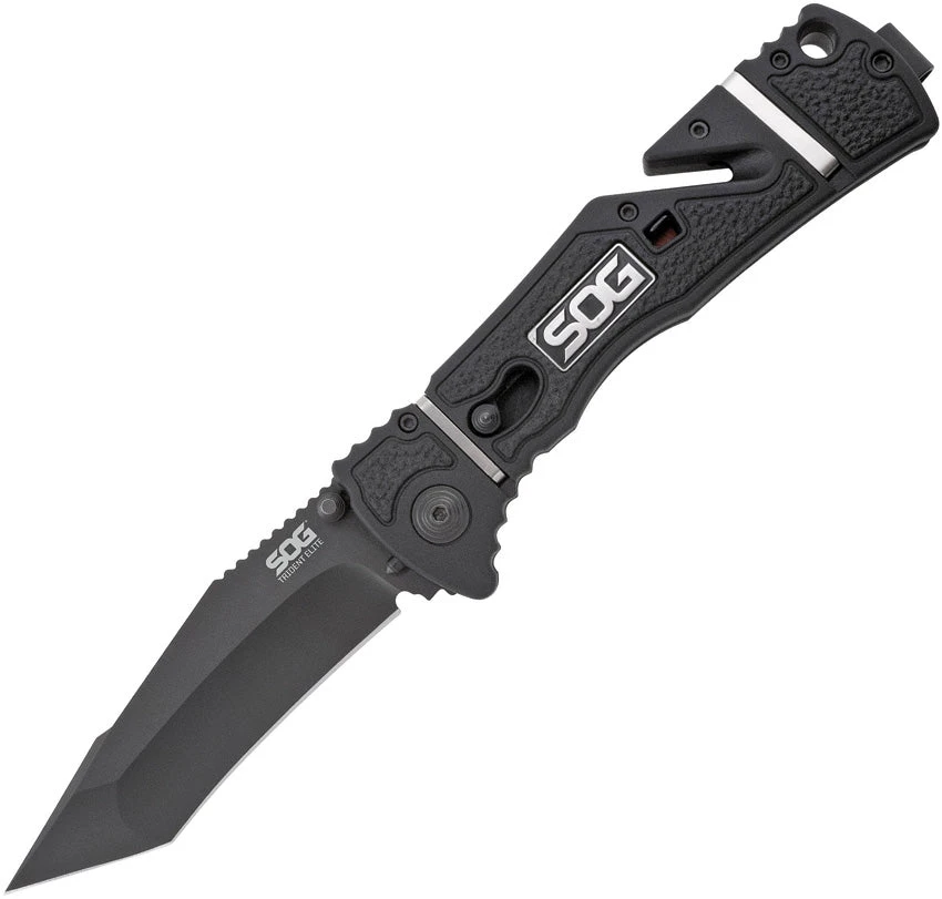 SOG Trident Elite Piston Lock Assisted Opening A/O 8.75" Folding Aus8 Knife 104cp 1 SOG Trident Elite Piston Lock Assisted Opening A/O 8.75" Folding Aus8 Knife 104cp