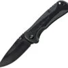 Smith & Wesson Linerlock A/O Black Aluminum Folding 8Cr13 Pocket Knife 1084305