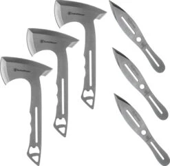 Smith & Wesson 3Cr13 Stainless 6pc Throwing Knife & Axe Combo Set 1122228