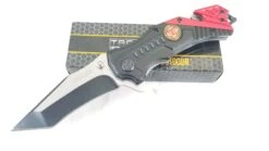 TAC FORCE SPRING ASSISTED FIRE DEPT RESCUE KNIFE - 640FD -Elite Knives Shop TF640FDA