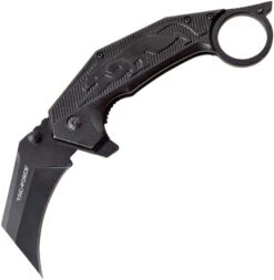 Tac Force Linerlock A/O Aluminum Stainless Karambit 3Cr13 Folding Knife 983BK
