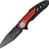 Tac Force Linerlock A/O Red & Black Handle 3Cr13 Stainless Folding Knife 992RD