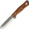 TOPS Fieldcraft BOB Fixed Hunter Scandi Grind Blade Tan Handle Knife BROS154TC