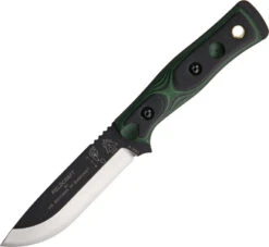 TOPS Fieldcraft BOB Fixed Hunter Blade Green & Black G10 Handle Knife BROSGB
