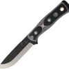 TOPS BOB Hunter Fixed Carbon Steel Blade White & Black G10 Handle Knife BROSWB
