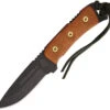 TOPS Knives 8.25" Overlander 2 Fixed Hunter Pt Black Blade Tan Handle Knife OV78