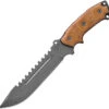 TOPS 13" Steel Eagle Delta Class Sawback Fixed Blade Tan Handle Knife SE107CDC