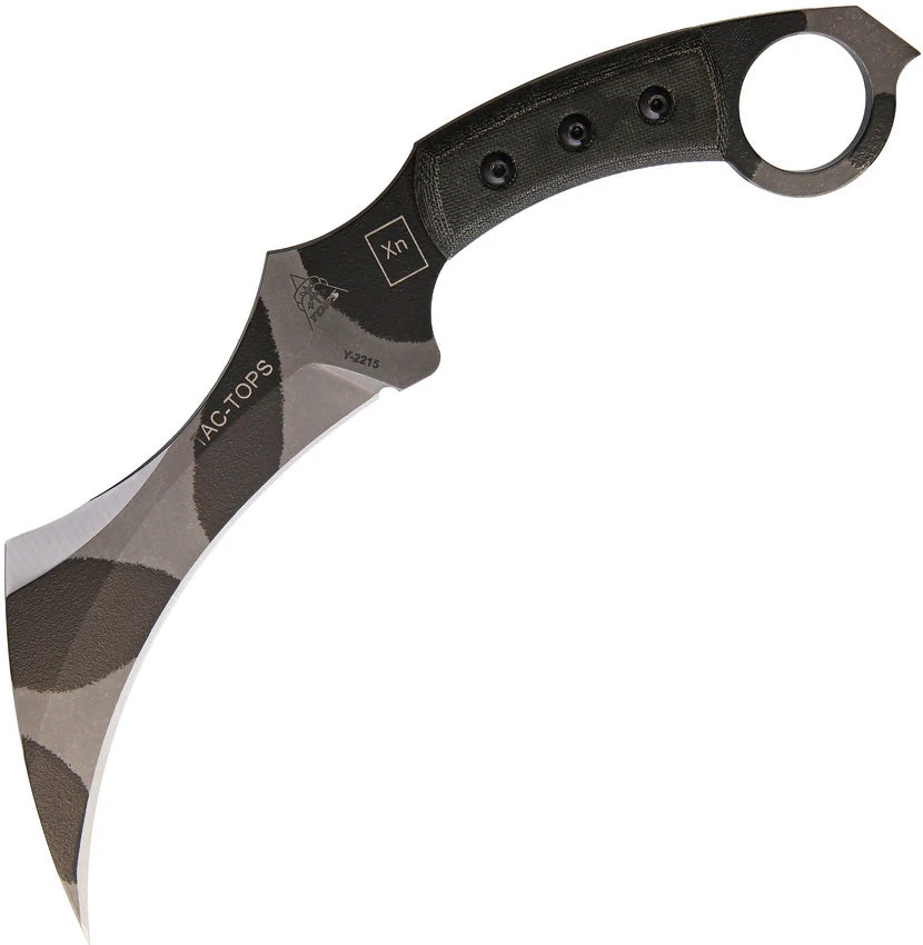 TOPS Tac Karambit Black Micarta Camo 1095HC Steel Fixed Blade Knife TAC01C 1 TOPS Tac Karambit Black Micarta Camo 1095HC Steel Fixed Blade Knife TAC01C