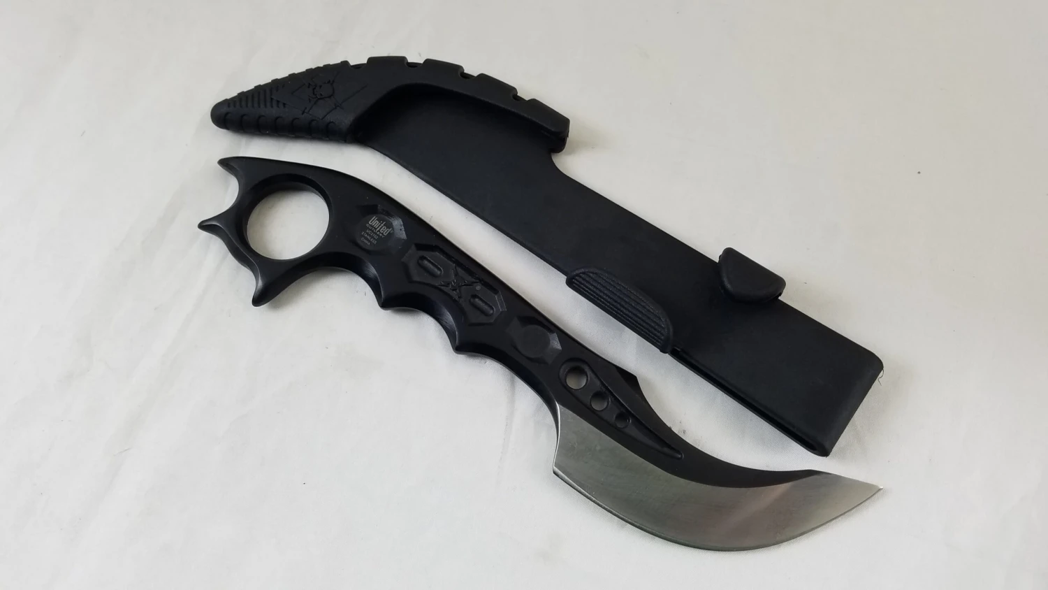UNITED Cutlery Tactical Black M48 MAGNUM Fixed Karambit Knife + Sheath - 3102 6 UNITED Cutlery Tactical Black M48 MAGNUM Fixed Karambit Knife + Sheath - 3102 - Image 6