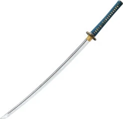 United Cutlery Shikoto Teal Katana 39.5" T10 Sword + Wooden Storage Box 3237