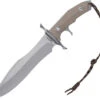 United Cutlery Rambo Last Blood Bowie Tan Micarta 7Cr17 Fixed Blade Knife 3461