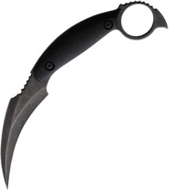 Valhalla Combat Tactical Nidhogger Karambit G10 1095HC Fixed Blade Knife 004BLK