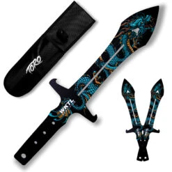 Toro Knives Maximo Blue Water Dragon Black Stainless 3pc Throwing Knives Set 070 5 Toro Knives Maximo Blue Water Dragon Black Stainless 3pc Throwing Knives Set 070 -Elite Knives Shop WKTL070 add 02