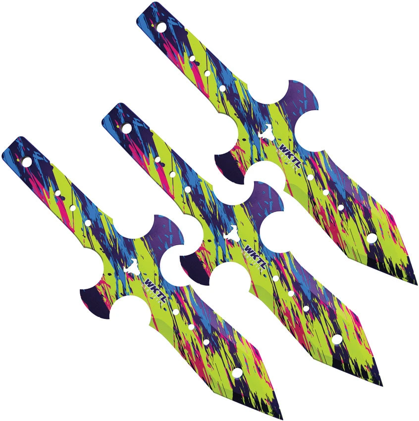 Toro Knives Muerto Graffiti Artwork Stainless 3pc Throwing Knives Set 079 1 Toro Knives Muerto Graffiti Artwork Stainless 3pc Throwing Knives Set 079