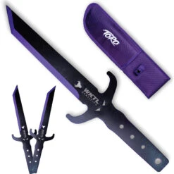 Toro Knives Diablo Black & Purple Stainless 3pc Throwing Knives Set 089 -Elite Knives Shop WKTL089 add 02