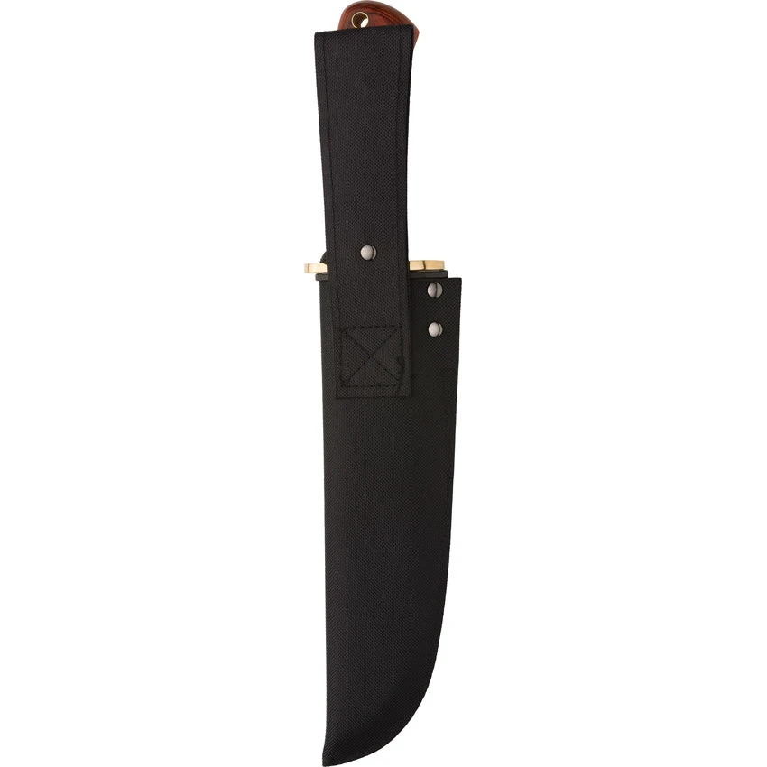 Winchester Bowie Brown Wood Stainless Fixed Blade Knife W/ Sheath 6220001W 3 Winchester Bowie Brown Wood Stainless Fixed Blade Knife W/ Sheath 6220001W - Image 3