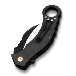 QSP EAGLE Black Karambit D2 Folding Knife 120B -Elite Knives Shop blackeagle
