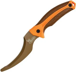 Kershaw 9" Zip It Pro Buck Commander Brown Orange Fixed Gutting/Skinning Knife 1894orbrnbcx 1 Kershaw 9" Zip It Pro Buck Commander Brown Orange Fixed Gutting/Skinning Knife 1894orbrnbcx