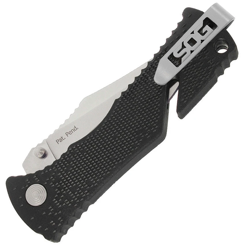 SOG Trident Piston Lock A/O Stainless Folding Black Knife TF2CP 2 SOG Trident Piston Lock A/O Stainless Folding Black Knife TF2CP - Image 2